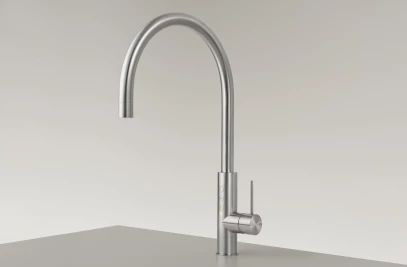 ETW29 - Single hole tap for filtered still/chilled sparkling and boiling water and mixer with swiveling spout